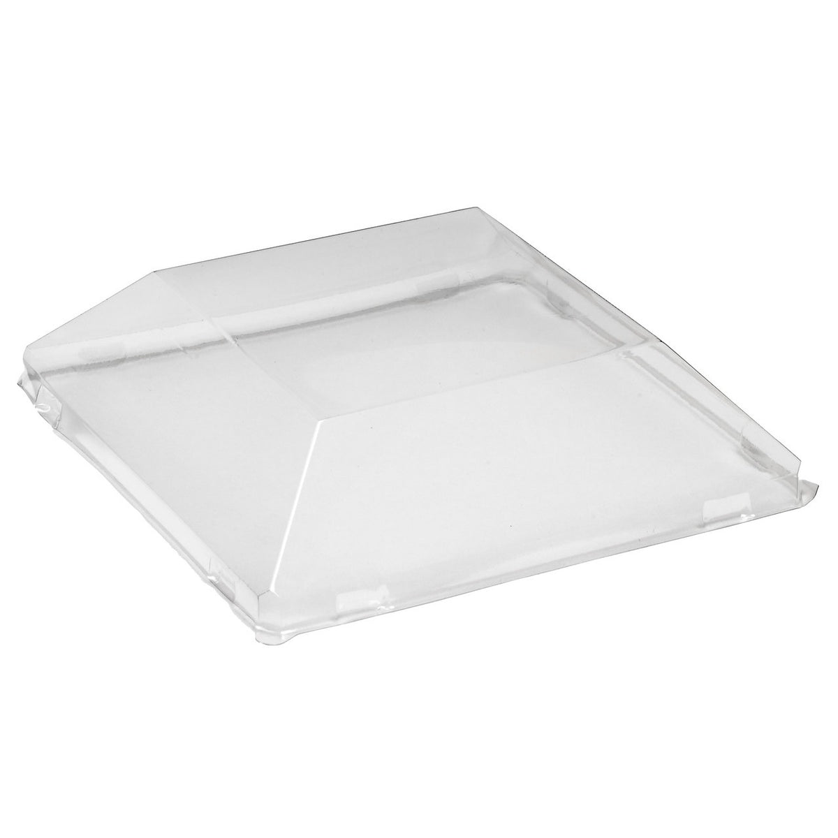 Solia Quartz Recycled PET Lid, 1 3/8" High, Clear, 200/Case - 3 1/2"