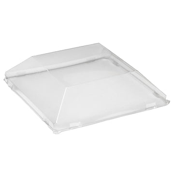 Solia Quartz Recycled PET Lid, 1 3/8" High, Clear, 200/Case - 3 1/2"