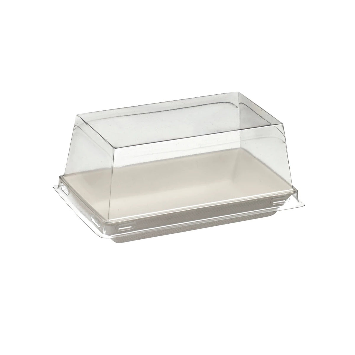 Solia PET Plastic Lid, Clear - 2 7/16" x 3 15/16"