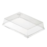 Solia PET Plastic Lid, Clear - 5 1/8" x 7 5/16"
