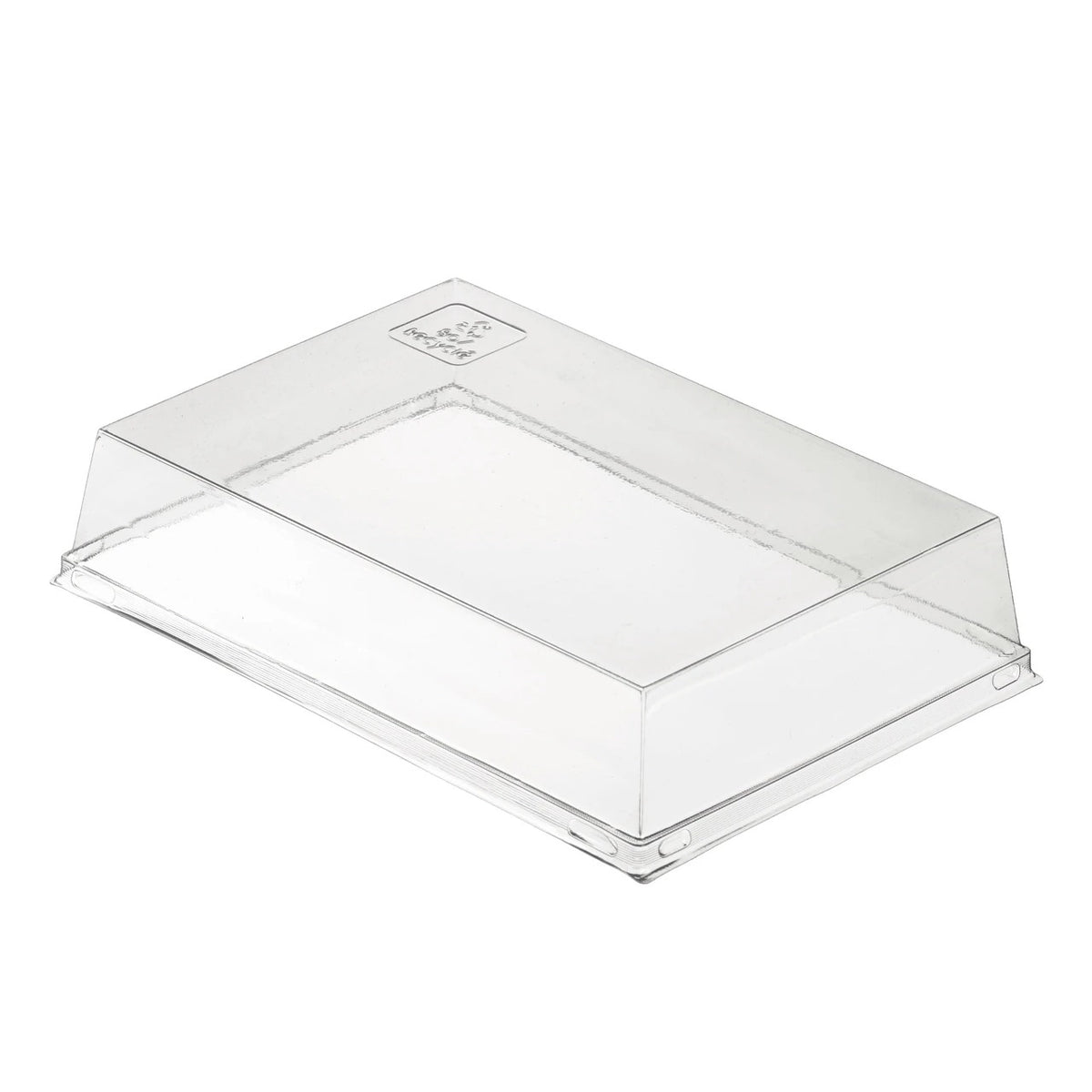 Solia PET Plastic Lid, Clear - 5 1/8" x 7 5/16"