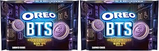 Oreo BTS Sandwich Cookies, Limited Edition, 10.68 oz (Pack of 2)