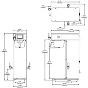 ICB-DV Infusion Series Platinum Edition Tall Coffee Brewer by Bunn – Silver, Model 53300.0101
