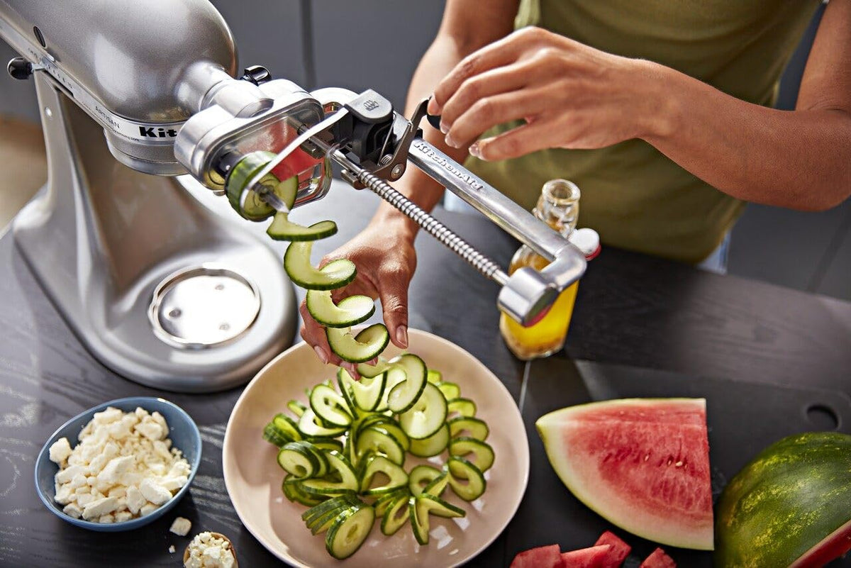 KitchenAid 1" / Spiralizer - 7 Blades / Polished Aluminum Mixer Parts & Accessories