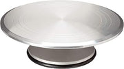 PADERNO World Cuisine 11 7/8 Inch by 4 Inch Aluminum Revolving Cake Stand