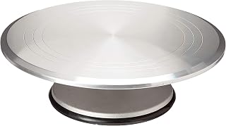 PADERNO World Cuisine 11 7/8 Inch by 4 Inch Aluminum Revolving Cake Stand