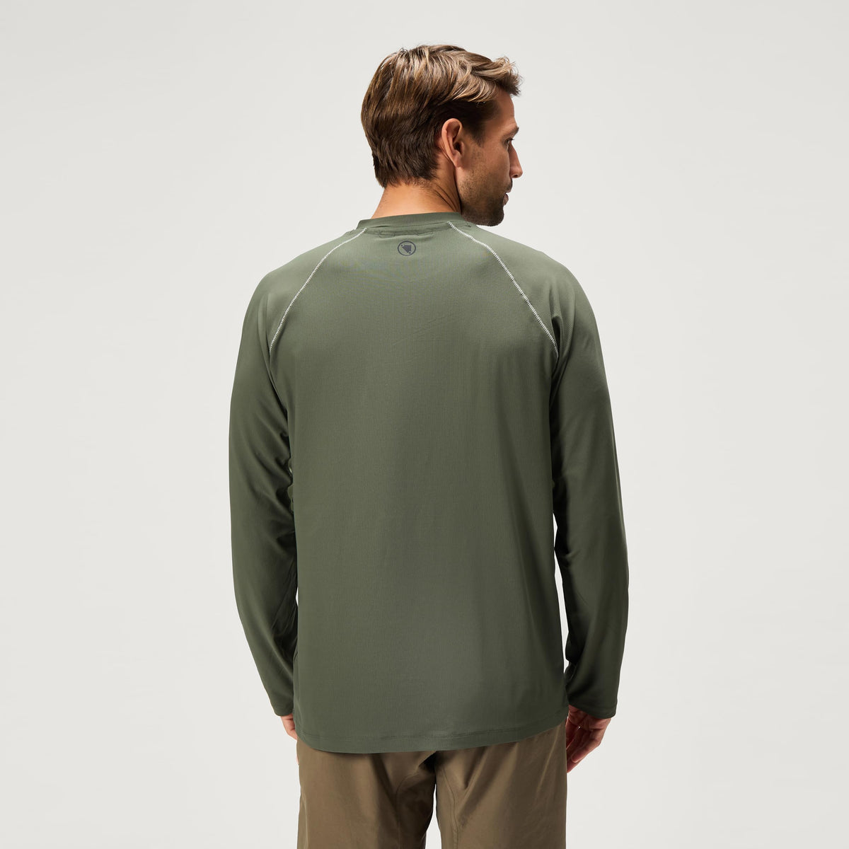Mens SulTrac Long Sleeve Cycling Tee Thyme by Endura – XX-Large, Polyester, Thyme, Model MSultracLSTee1.0