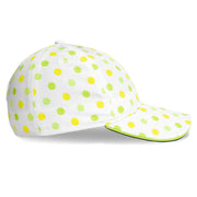 Perfomance Pickleball Cap Hat by Headsweats – One Size, Polyester, White/Neon Pickleball
