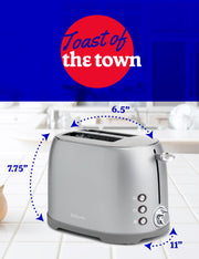 Betty Crocker Silver / 2-Slice / Modern Toasters
