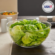 US Acrylic Vista Clear Plastic Serving Bowls, 135 Ounce Capacity, Set of 3