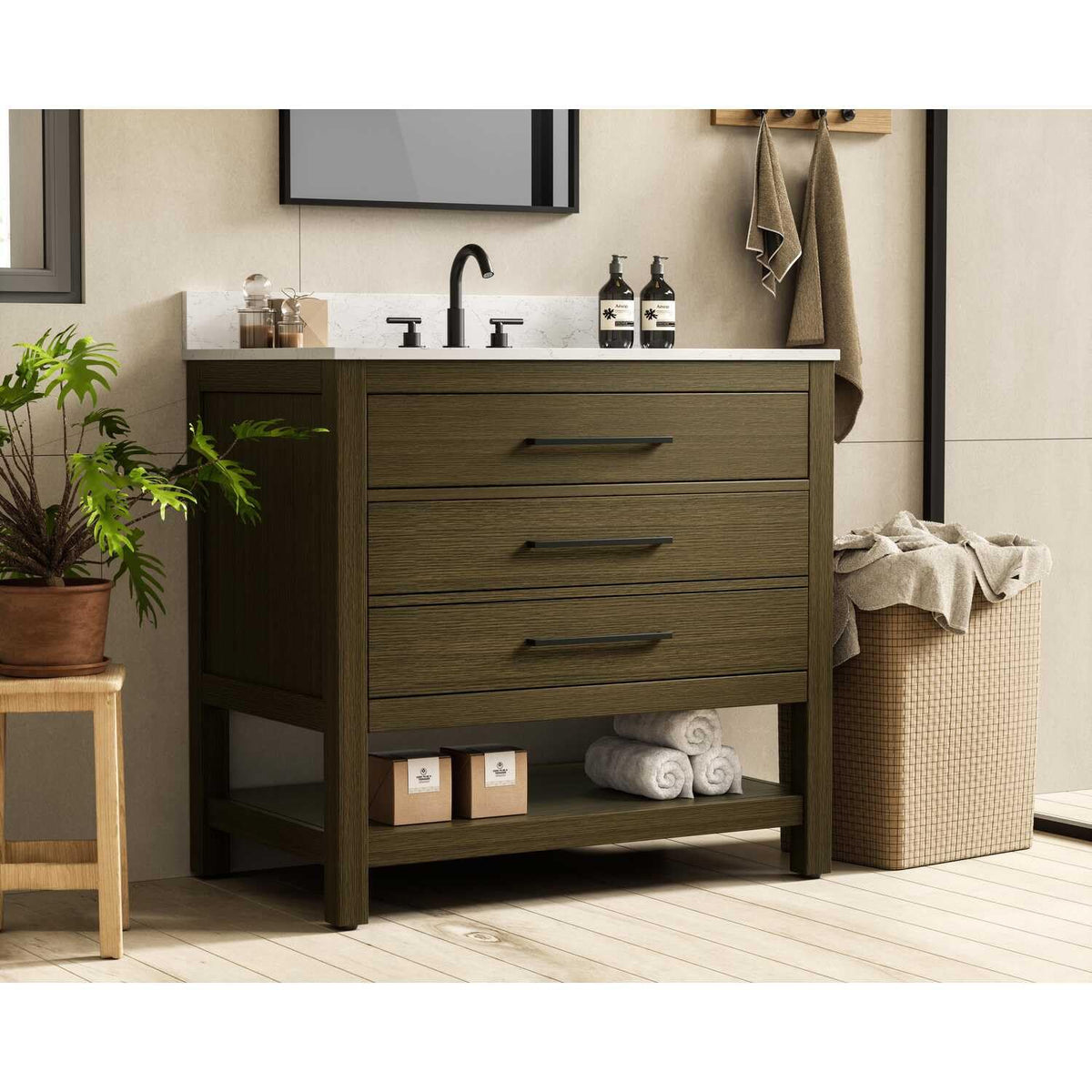 Bathroom Vanity Chestnut Brown by karson – Chestnut Brown