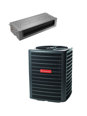 2.5 Ton 14.3 SEER2 R-32 Central Air Conditioning System with Ceiling-Mount Air Handler & 5 kW Electric Heat (GLXS4BA by Goodman – 2.5 tons, Gray, Pack of 2