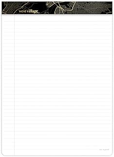 Mead Notepad Wide Ruled 8.5" x 10.75" Paper, Legal Pad, 80 Sheets, West Village (WV0056F)