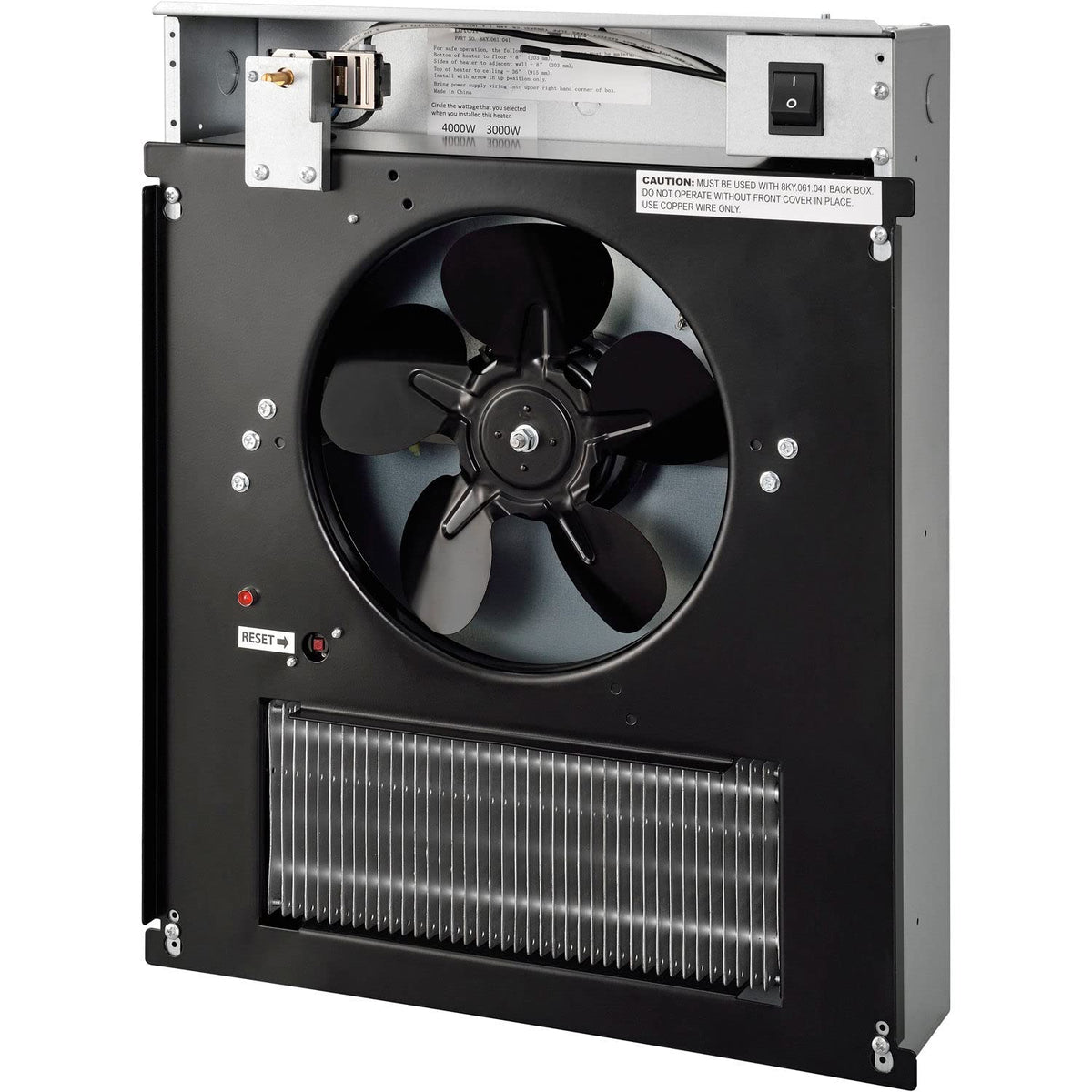 Fan Forced Wall Heater with Built-In Thermostat by Global Industrial – Steel, Beige, Model SHAG-M06F