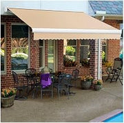 Awntech Retractable Awning Left Motor 14'W x 10'D x 10" H Linen