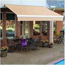 Awntech Retractable Awning Left Motor 14'W x 10'D x 10" H Linen