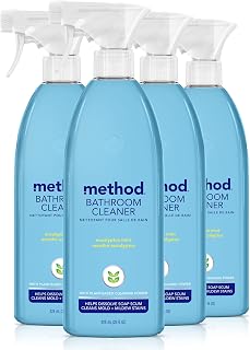 Method Bathroom Cleaner, Eucalyptus Mint, 28 fl oz, 4 Pack
