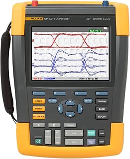 Fluke 190-502/S Color ScopeMeter, 500 MHz, 2 Channels Plus DMM/Ext.Input with Software & Carrying Case