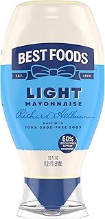 Best Foods Light Mayonnaise 20 oz, Lite Mayo Squeeze Sandwich Spread 1PK