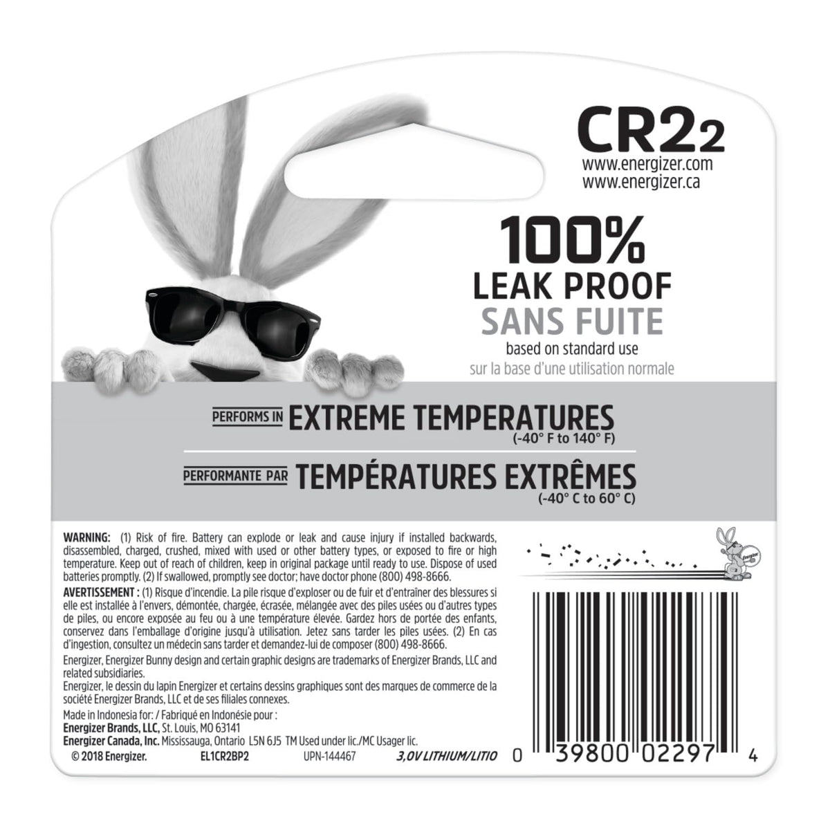 Energizer 2 Count (Pack of 3) / CR2 / Multicolor 3V