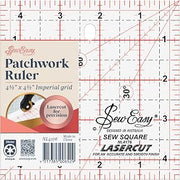 Tacony Corporation SewEasy Square Quilt Ruler, 4.5" by 4.5"