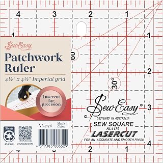 Tacony Corporation SewEasy Square Quilt Ruler, 4.5" by 4.5"