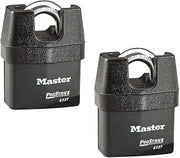 Master Lock Pro Series Padlock - (2) High Security Locks 6327NKA-2 w/BumpStop Technology