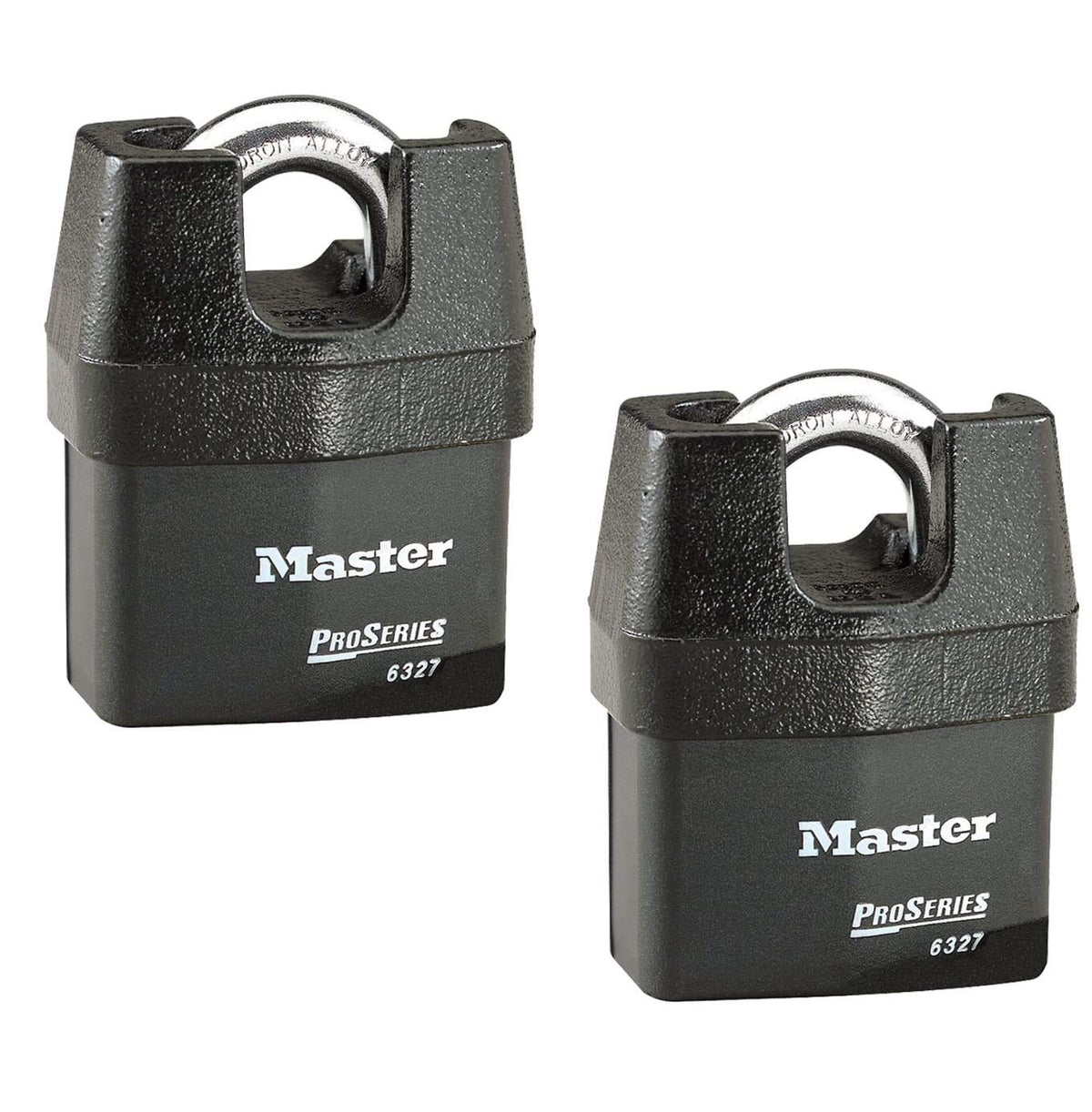 Pro Series Padlock - (2) High Security Locks w/BumpStop Technology by Master Lock – 2 Pack, Alloy Steel, Pack of 2, Model 6327NKA-2