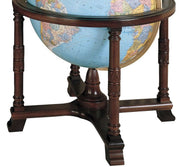 Globes Illuminated Diplomat Globe by Replogle – Large, Wood, Blue, Model 65325