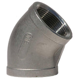 3/4" 304 Stainless Steel 45 Degree Elbow by Merit Brass – Stainless Steel, Model K402-12