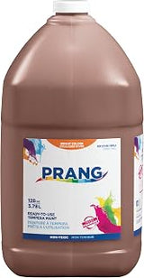 Prang Ready-to-Use Tempera Paint, Brown, 1 Gal., 1 Count