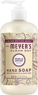 Mrs. MEYER'S CLEAN DAY Hand Soap, Vanilla Orchid Scent, 12.5 Fl Oz Bottle