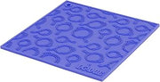 Lodge 7 Inch Square Silicone Skillet Pattern Trivet, Blue