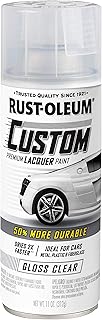 Rust-Oleum Automotive Custom Lacquer Spray Paint, Gloss Clear | Fast-Drying Lacquer | Long-Lasting Protection | Great Coverage | Extra Durable Finish | Retouch Anytime