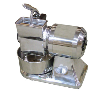 Commercial Restaurant Stainless Steel Cheese Grater 1 HP Microswitch by Omcan – 10.75" x 15.4" x 14.8", Stainless Steel, Steel, Model 11404