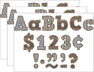Teacher Created Resources Home Sweet Classroom Bold Block 4" Letters Combo Pack, 230 Characters Per Pack, 3 Packs