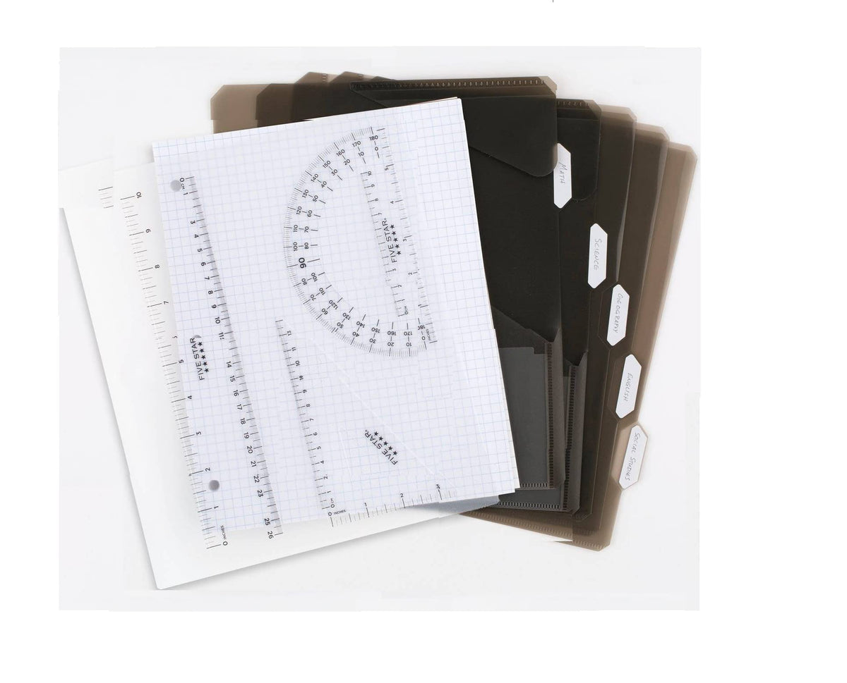 Flex Hybrid Notebinder 1" by Five Star – Plastic, Black, Model 081-01-0624