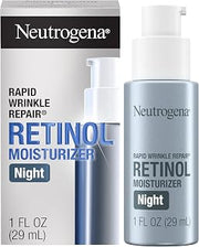 Neutrogena Retinol Face Moisturizer Cream,Rapid Wrinkle Repair,Anti-Wrinkle Night Moisturizer,Anti-Wrinkle Face&Neck Cream_Moisturizer with Hyaluronic Acid&Retinol,Paraben-Free,1 fl. oz (Pack of 12)