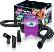 B-Air BPD-1 Bear Power 2 HP High Velocity Pet Groomer Dryer, Purple Ribbon