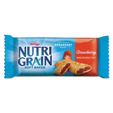 Kellogg's, Nutri-Grain Strawberry Cereal Bars, Single by Nutri Grain – 1.3 Ounce (Pack of 1), No Color, Model KEB35945