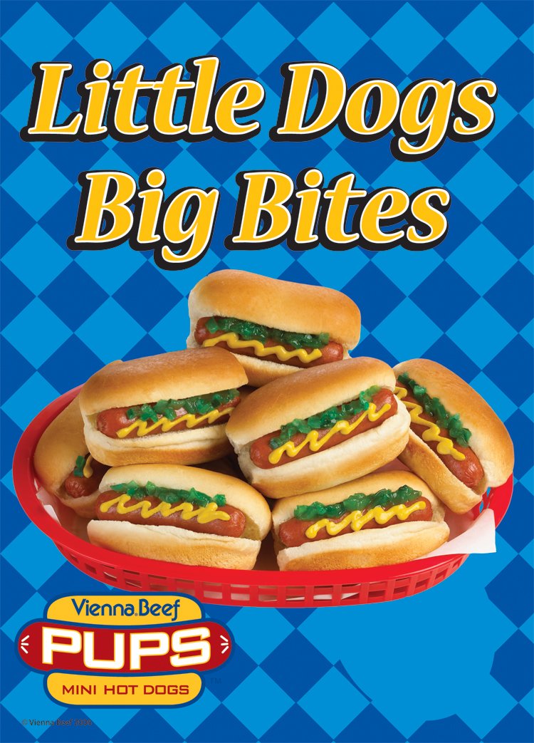 Vienna® Beef Pups 10 lbs. 160 count (3 inch Mini Franks) by Vienna Beef – 16 per pound (3 inch), Pack of 160