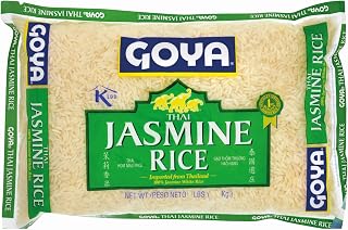 Goya Thai Jasmine Rice, Long Grain, Light, Latin Dishes, 10 Pound, 2-Pack