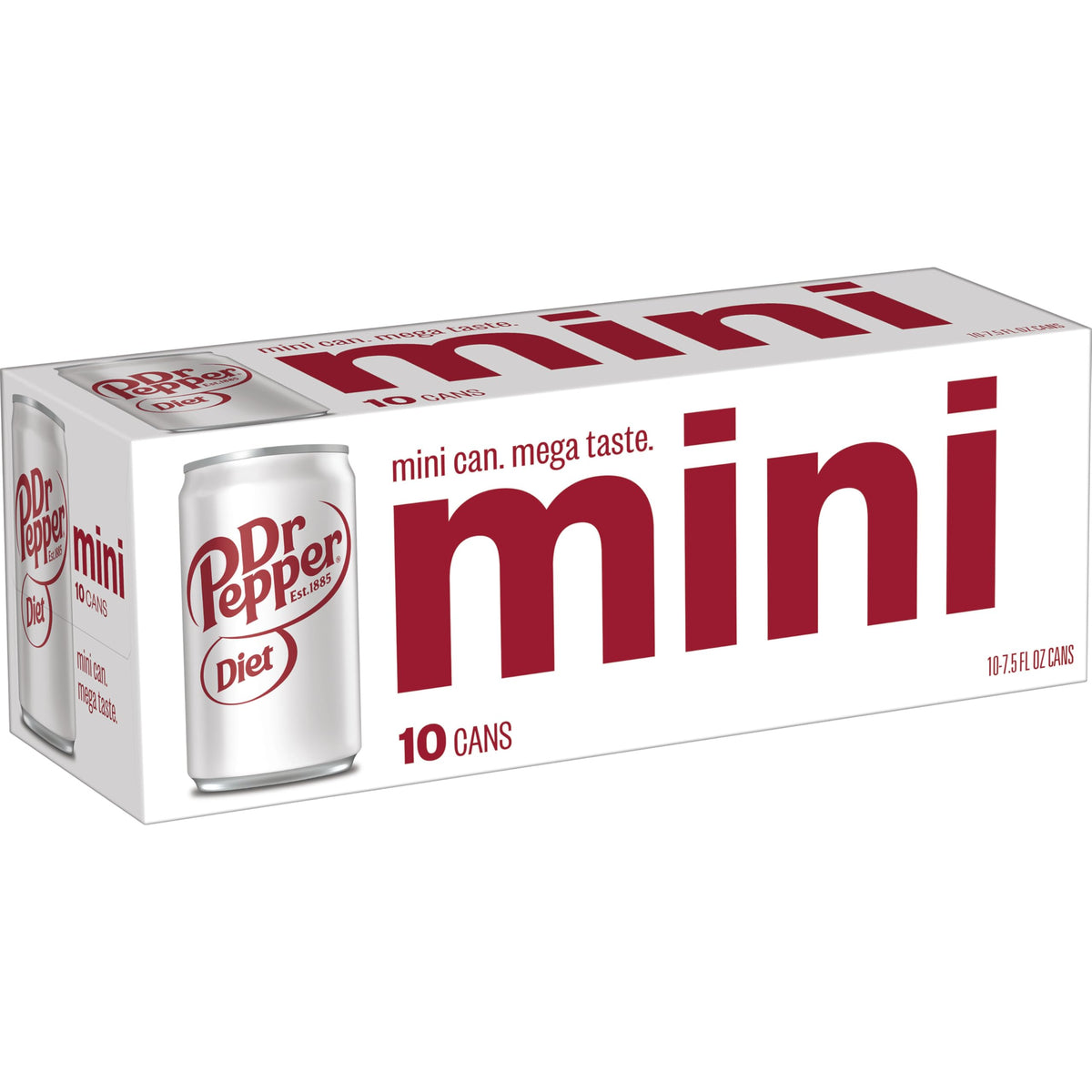 Diet Soda by Dr Pepper – 7.5 Fl Oz (Pack of 10), Rich Brown, Pack of 10