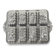 Holiday Mini Loaves Pan by Nordic Ware – 6 Cups, Aluminum, Silver, Model 53948