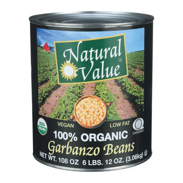 Bean Garbanzo Org by Natural Value – Pack of 6