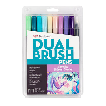 Dual Brush Pen Art Markers by Tombow – 1 Count (Pack of 10), Plastic (Body), Felt (Tip), Model 56256