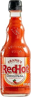 Frank's RedHot Hot Sauce, Original, Made with Cayenne Peppers, Ready-To-Use, Shake or Pour Over Chicken Wings, Sandwiches, Pizza, and More for the Perfect Bend of Flavor and Heat, 12 fl oz