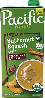 Pacific Foods Organic Butternut Squash with Cinnamon & Nutmeg Soup, 32 Fl Oz