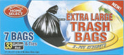 Trash Bags Black - 7ct (Pack Of 12)