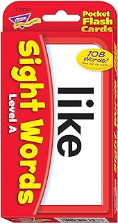 Trend Enterprises Sight Words Level A Flash Cards - 108 Dolch & Fry Words
